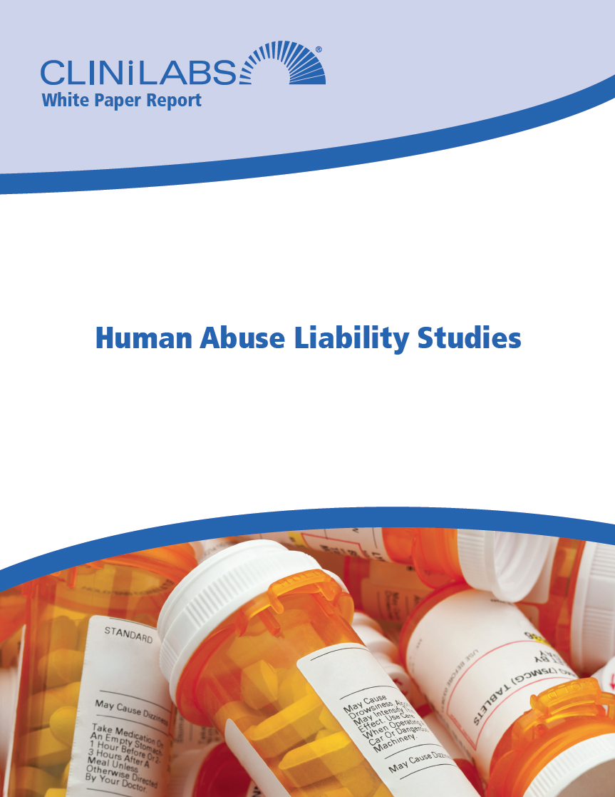 Human Abuse Liability – Clinilabs Drug Development Corporation